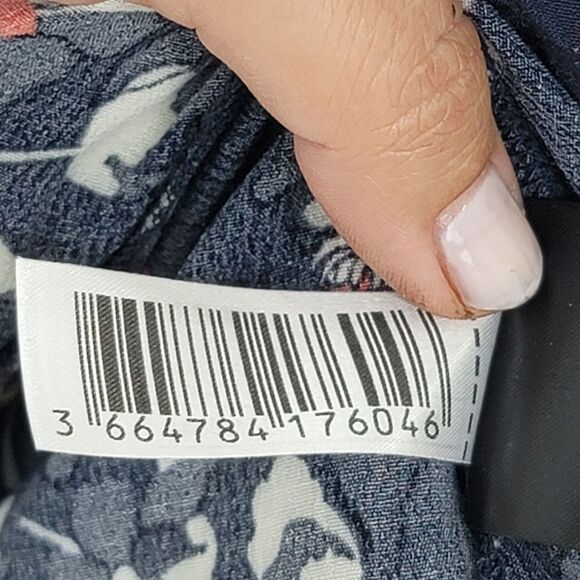 Ba&Sh silia tie waist midi dress marine handkerchief hem - Picture 5 of 16